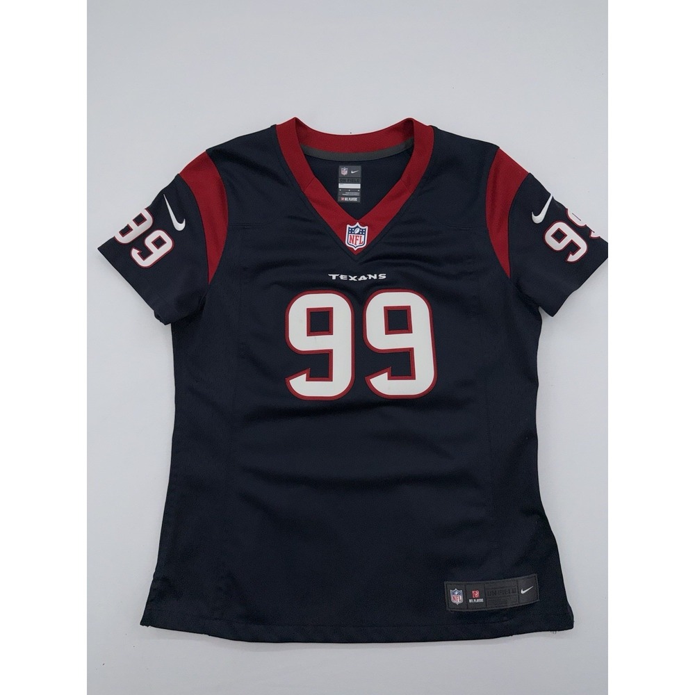 Houston Texans Nike Jersey Women's Med JJ Watt Navy Blue NFL On Field Football